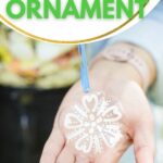 Snowflake ornament in hand