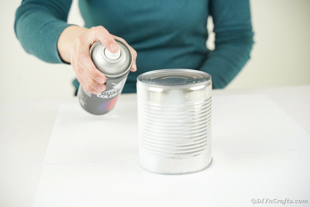 Painting tin cans