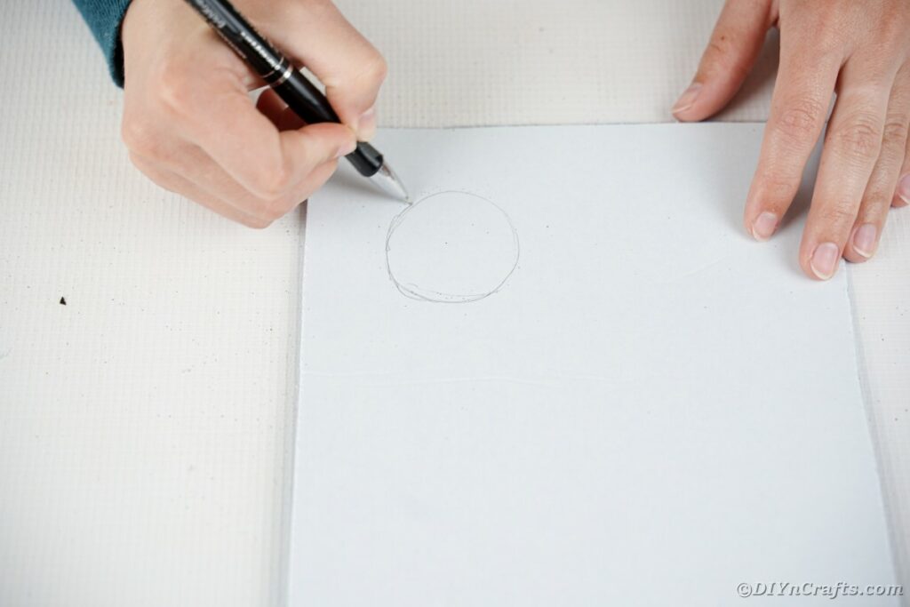 Drawing on foam paper