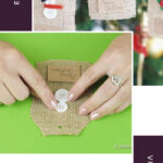 How to make a homemade burlap Christmas gift tag