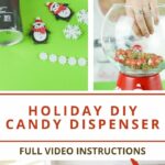Steps of making a Christmas candy jar