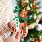 Snowman and Gingerbread Man Craft Stick Ornaments