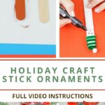 How to make Christmas craft stick ornaments step by step