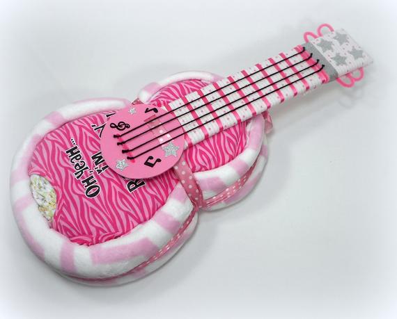 Unique Baby Shower Gift Unique Diaper Cake Guitar Diaper | Etsy