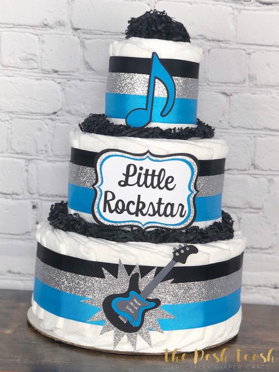 Rock A Bye Baby Diaper Cake Baby Shower Decor Centerpiece | Etsy