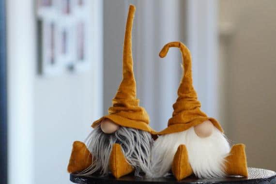 Fall gnome Wizard Gnome Library decor Scandinavian gnome | Etsy