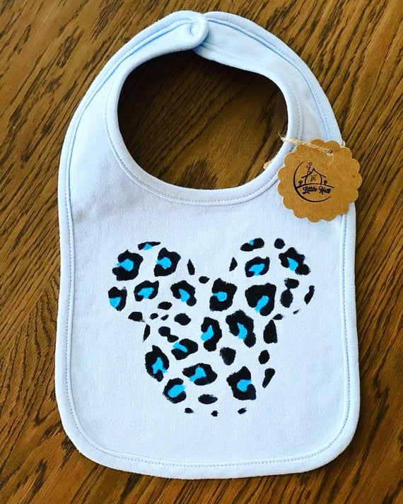 New custom cotton bib for hand-painted childrenMickey Mouse | Etsy