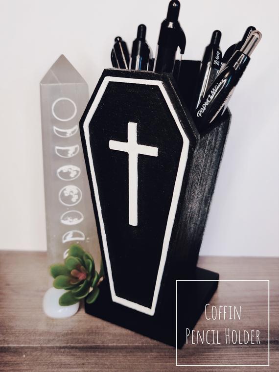 Coffin Pencil Holder | Etsy