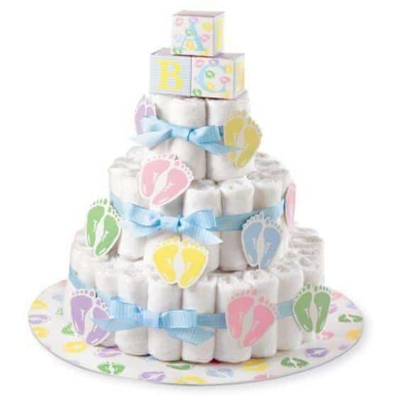 Baby Shower Diaper Cake Kit Centerpiece Gift Diaper Cake | Etsy