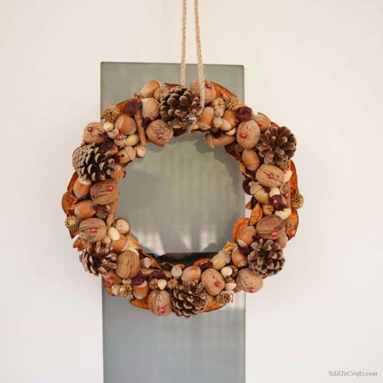 Rustic Autumn Wreath With Natural Elements
