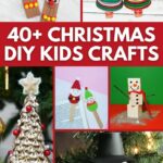 Kids Christmas craft collage