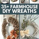 Farmhouse wreath collage