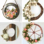 Farmhouse wreath collage