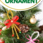Jingle bell ornaments on tree
