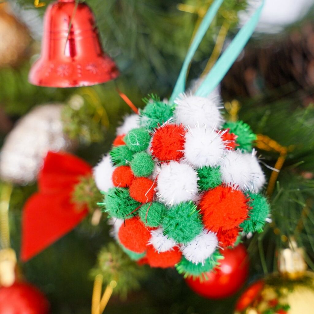 Details about   Handmade Yarn Pom Pom Soldier Christmas Tree Ornament 