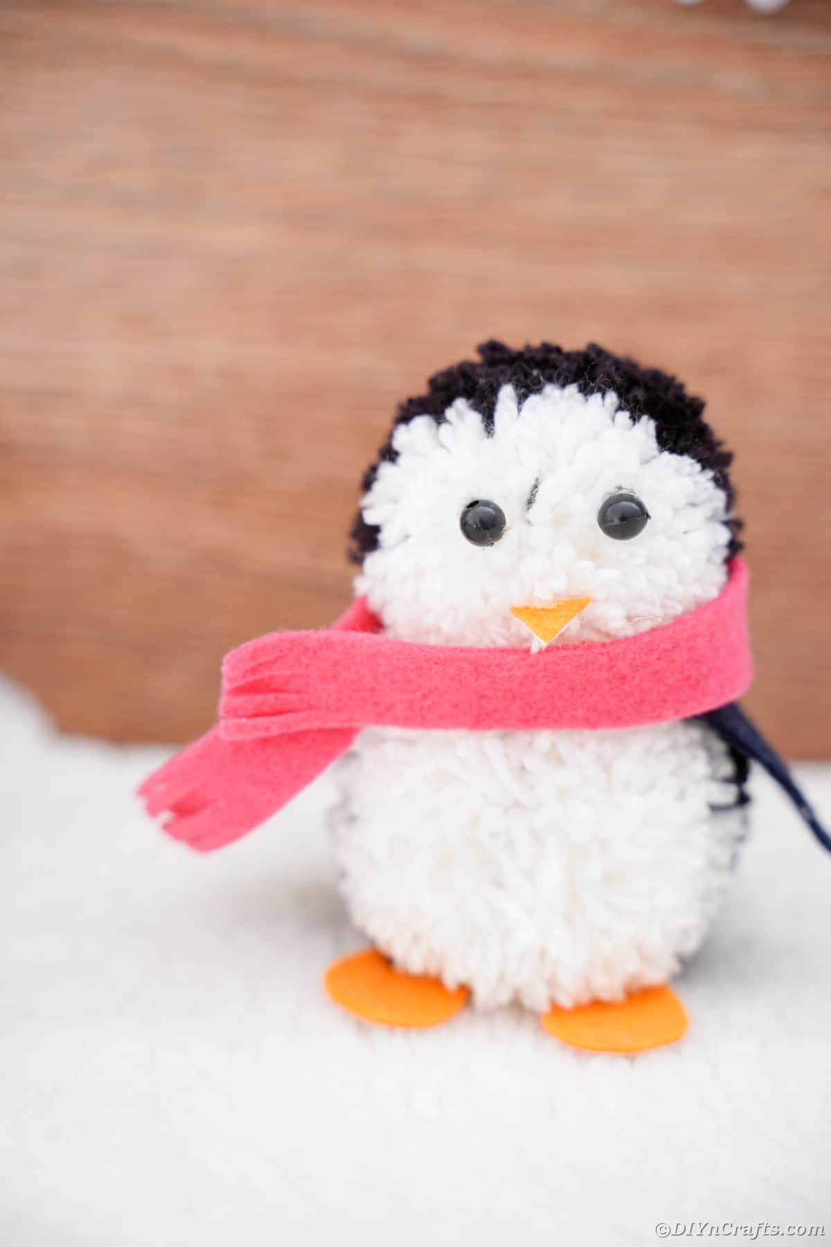 Pinguin auf Schnee