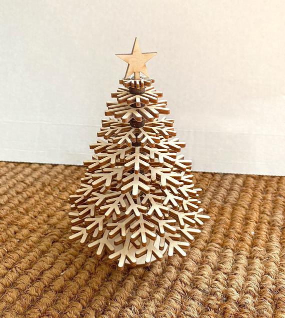 Mini Christmas Tree 6 x 4.25 | Etsy