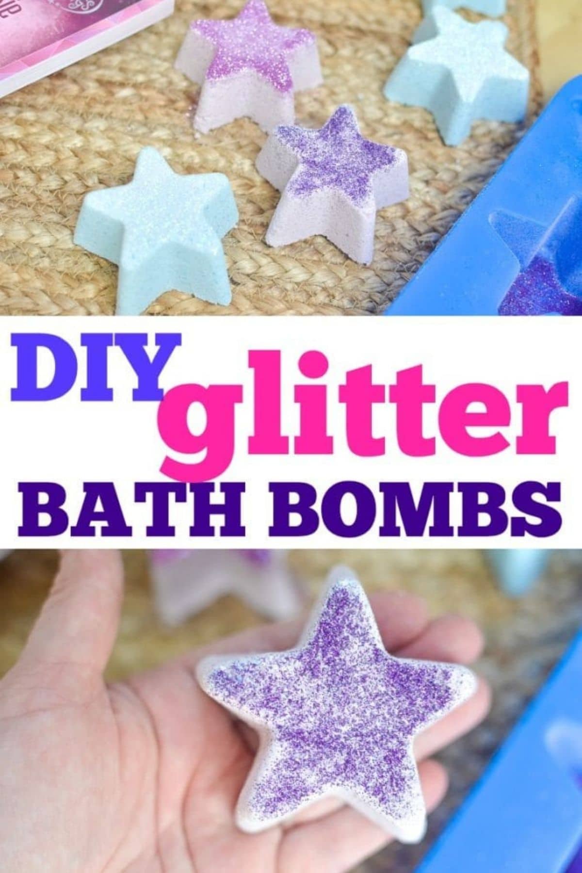 Glitter bath bombs