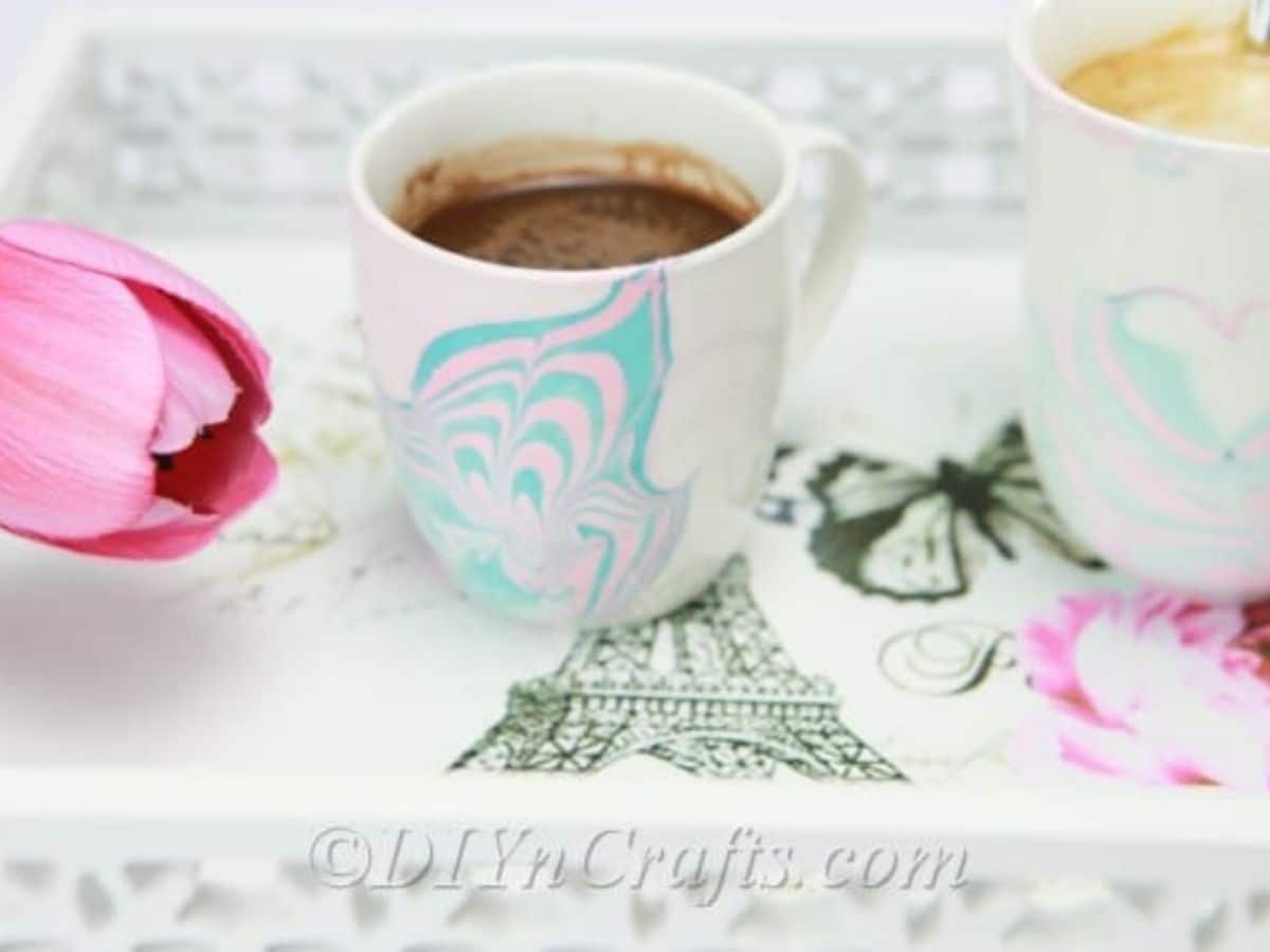 Marbled coffe mug