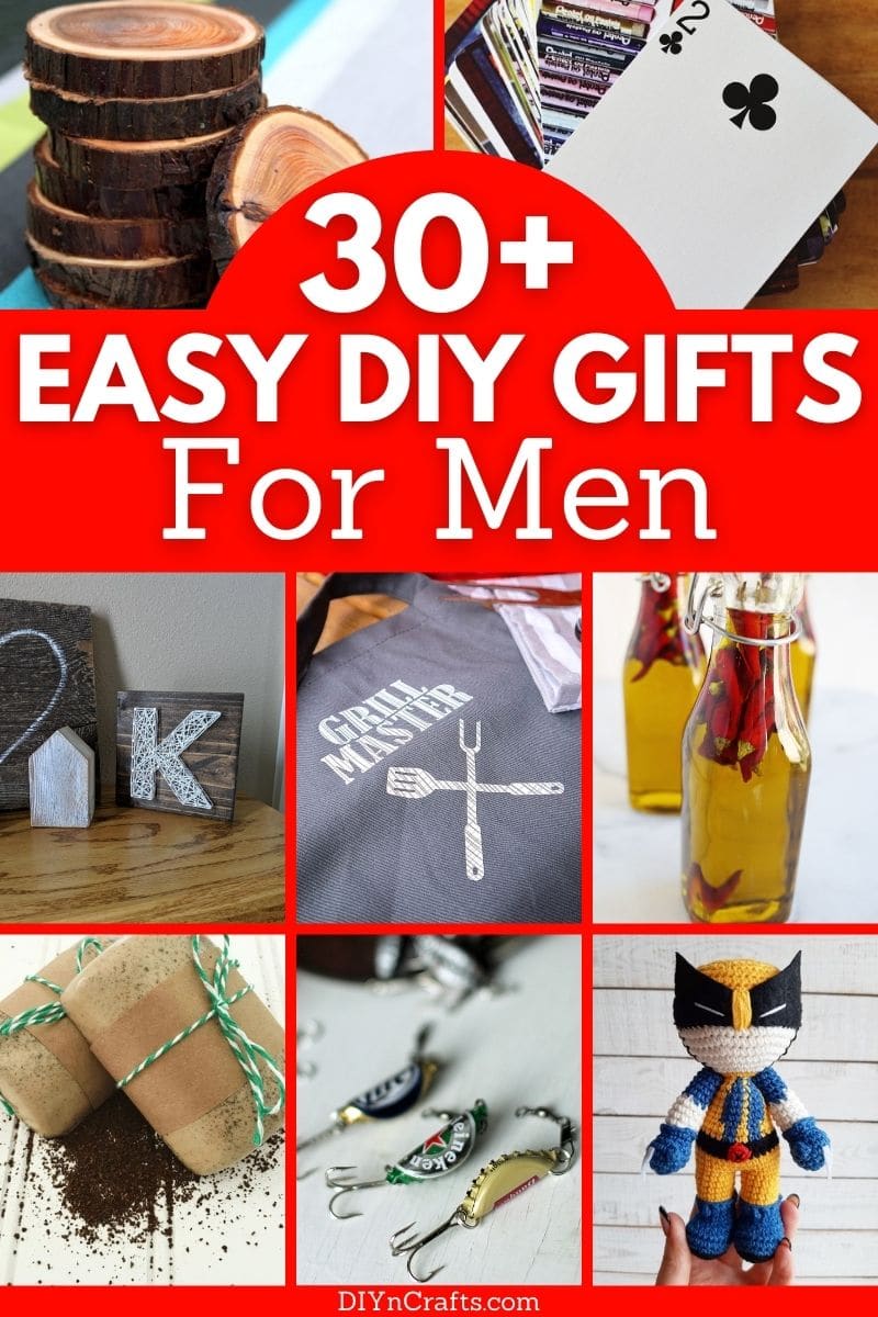 DIY gifts for men collage
