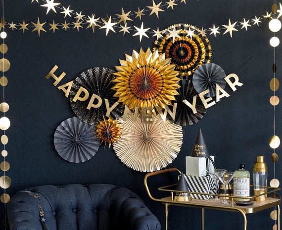 New Years Eve Banner Decor for a Party or Wedding. Happy New | Etsy