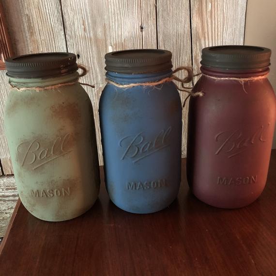 Country Mason Jars | Etsy