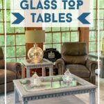 Glass top table in living room