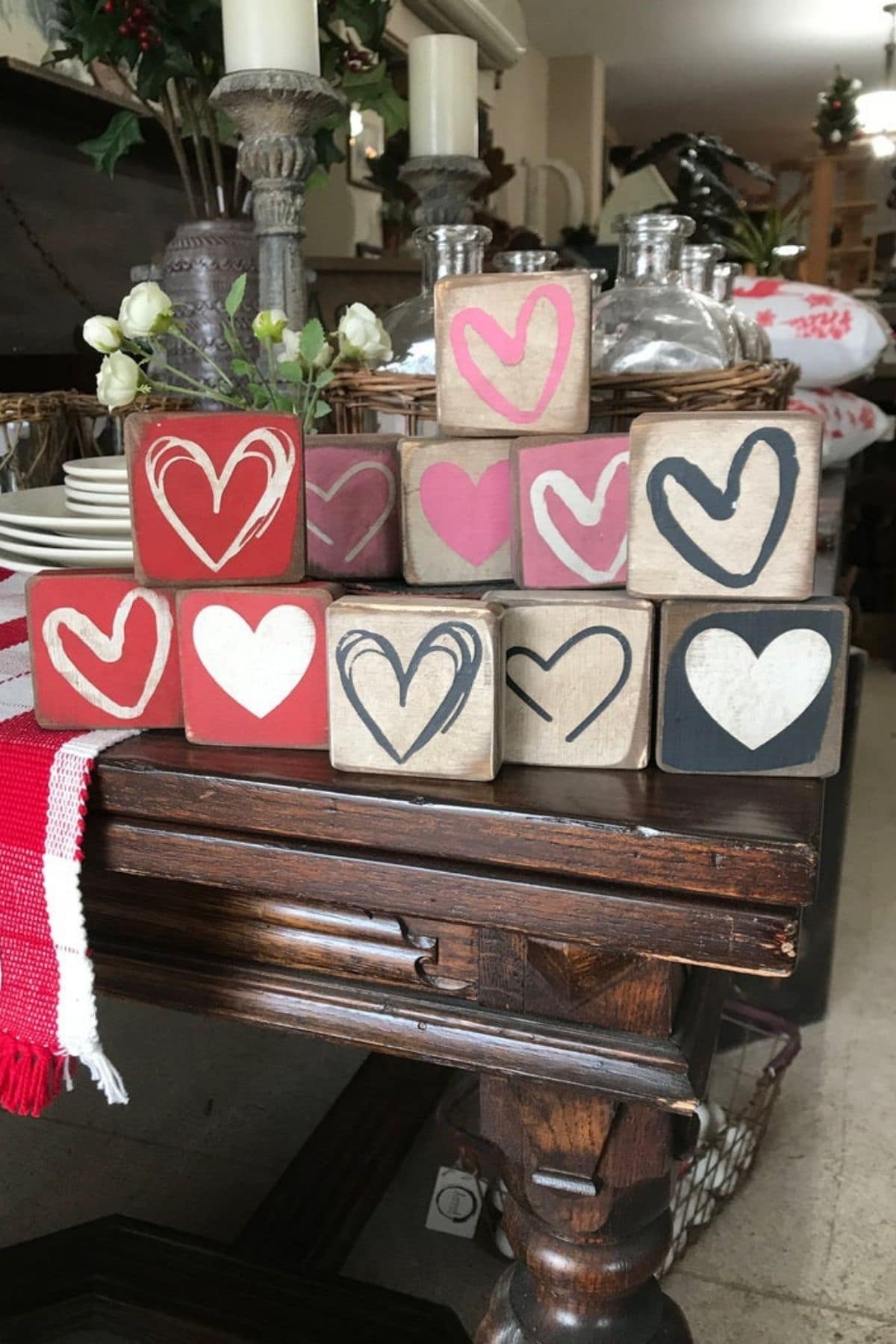 Heart wood blocks