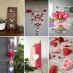 Valentines decorations collage
