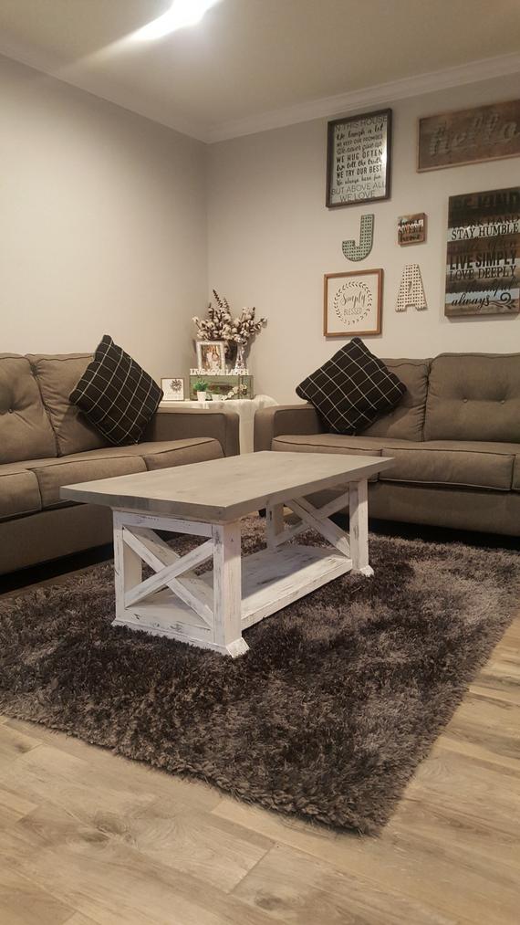Custom Farmhouse Coffee Table Wooden Coffee Table Country | Etsy