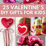 Collage de cadeaux pour enfants Saint Valentin