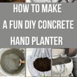 Wie man einen lustigen DIY konkreten Handpflanzer macht