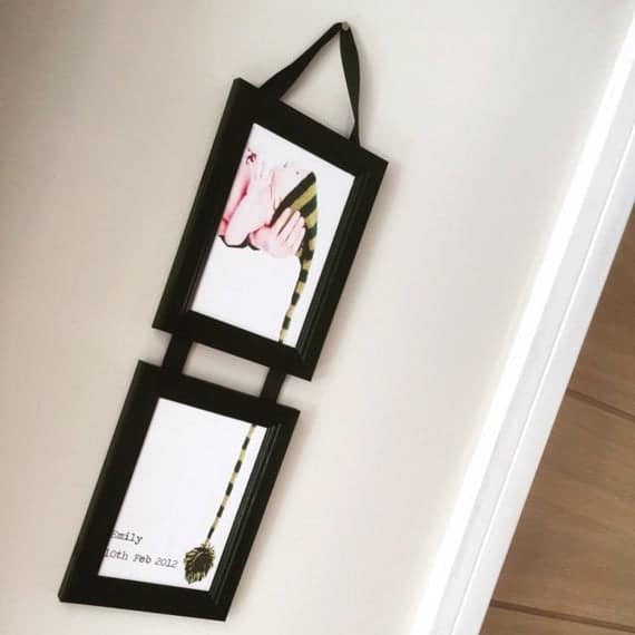 Black Multi Photo Picture Frame Linked with Black Ribbon. | Etsy