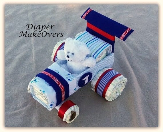 Race Car Diaper Cake Diaper Cake Baby Shower Gift Baby | Etsy