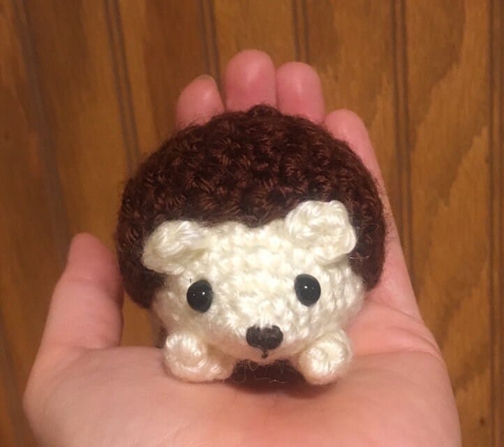 Hedgehog Textured Back Crochet Animal | Etsy