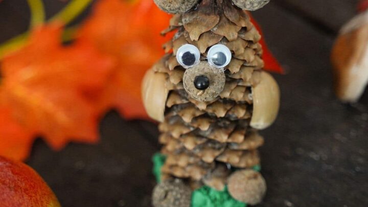 DIY Rustic Pinecone Bear Kids Nature Craft - DIY & Crafts
