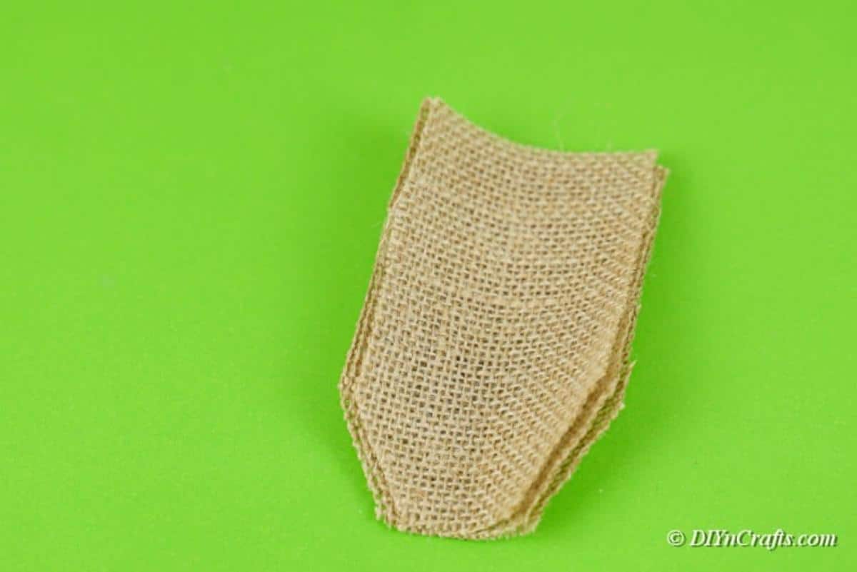 pieces of cut up burlap