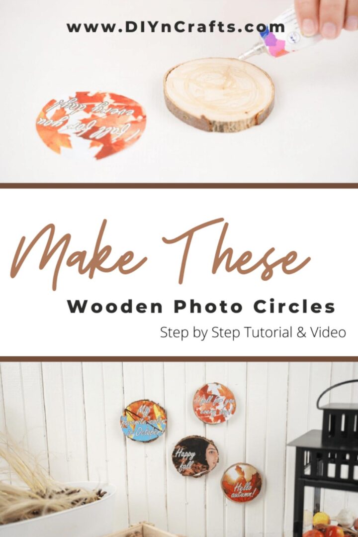 Rustic Upcycled Wood Slice Fall Photo Decorations - DIY & Crafts
