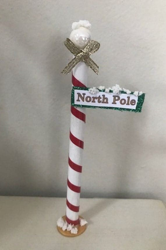 Dollhouse Miniature North Pole Santa's Mini North Pole | Etsy