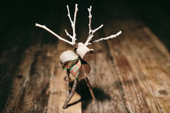 Rustic Wood Reindeer Eco Friendly Hand Made | Etsy