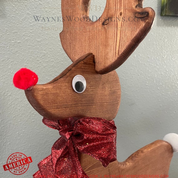 Rudy the Reindeer Christmas Home Decor Christmas Home | Etsy