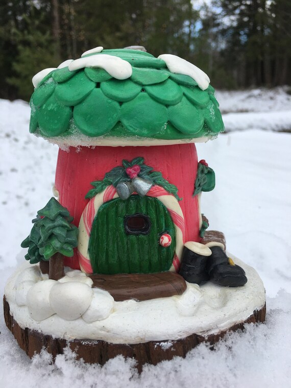 Santas North Pole Hideaway Christmas House Handmade OOAK | Etsy
