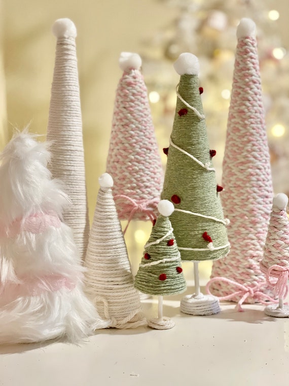 Mini Christmas Trees Table Top Trees Shelf Sitters | Etsy