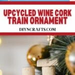 Ornement de liège de vin de train de Noël