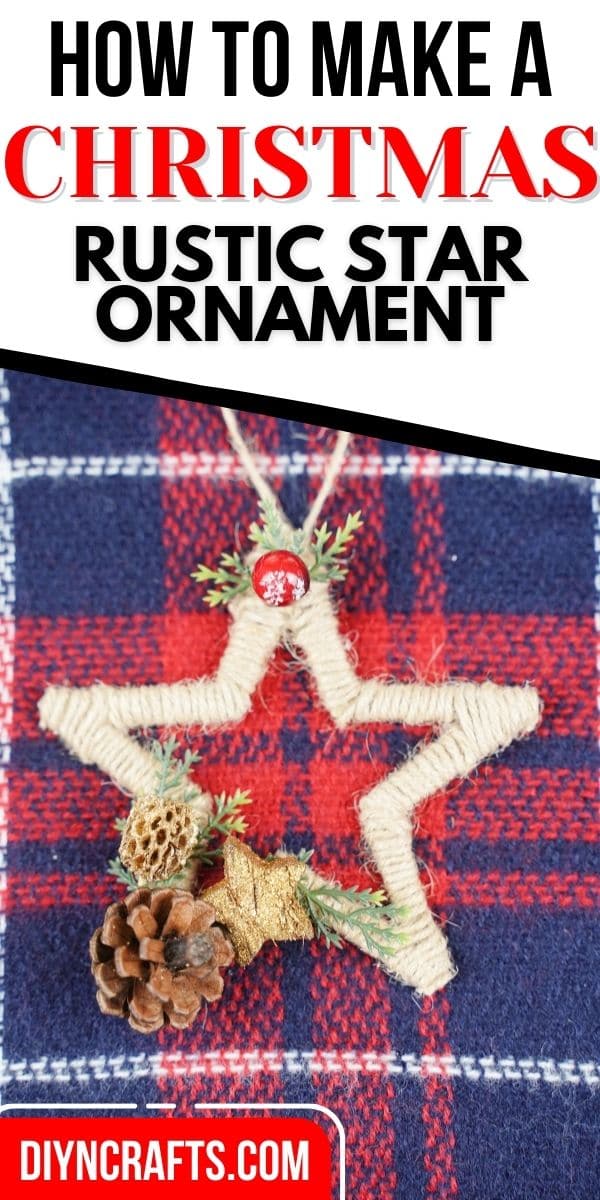 Rustic Twine Wrapped Star Christmas Ornament - DIY & Crafts