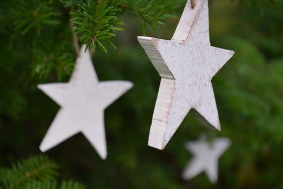 Christmas Star Ornament/rustic Star Ornament Sets/christmas | Etsy