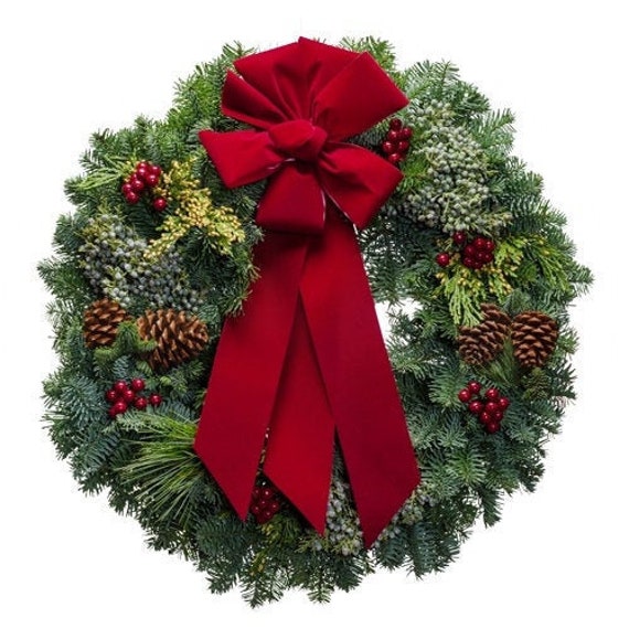 Fresh Christmas Wreath Alpine Christmas Wreath | Etsy