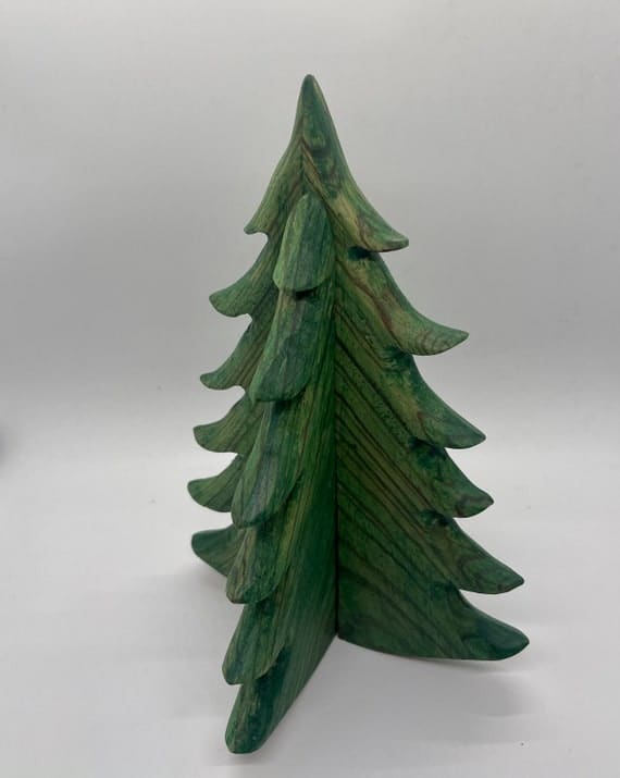 Wooden Winter Pine Tree | Etsy