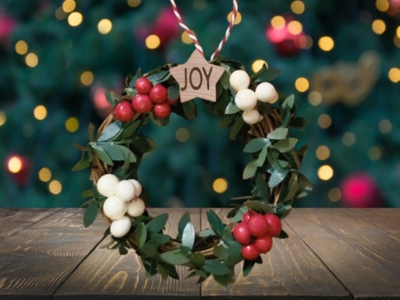 Mini Grapevine Wreath Ornament | Etsy