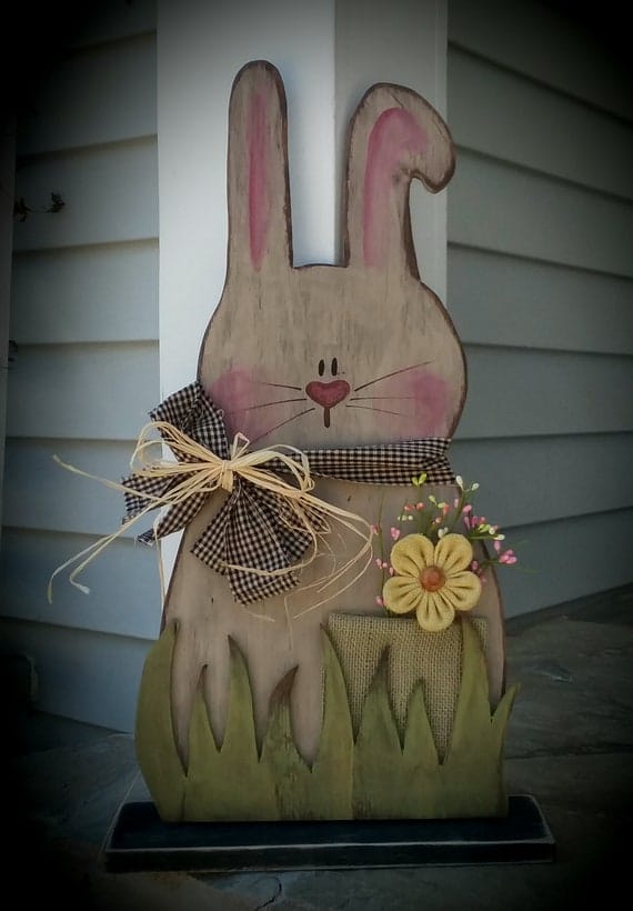 Wood Bunny/22 Tall/ Made PER Order NOT Ready to | Etsy